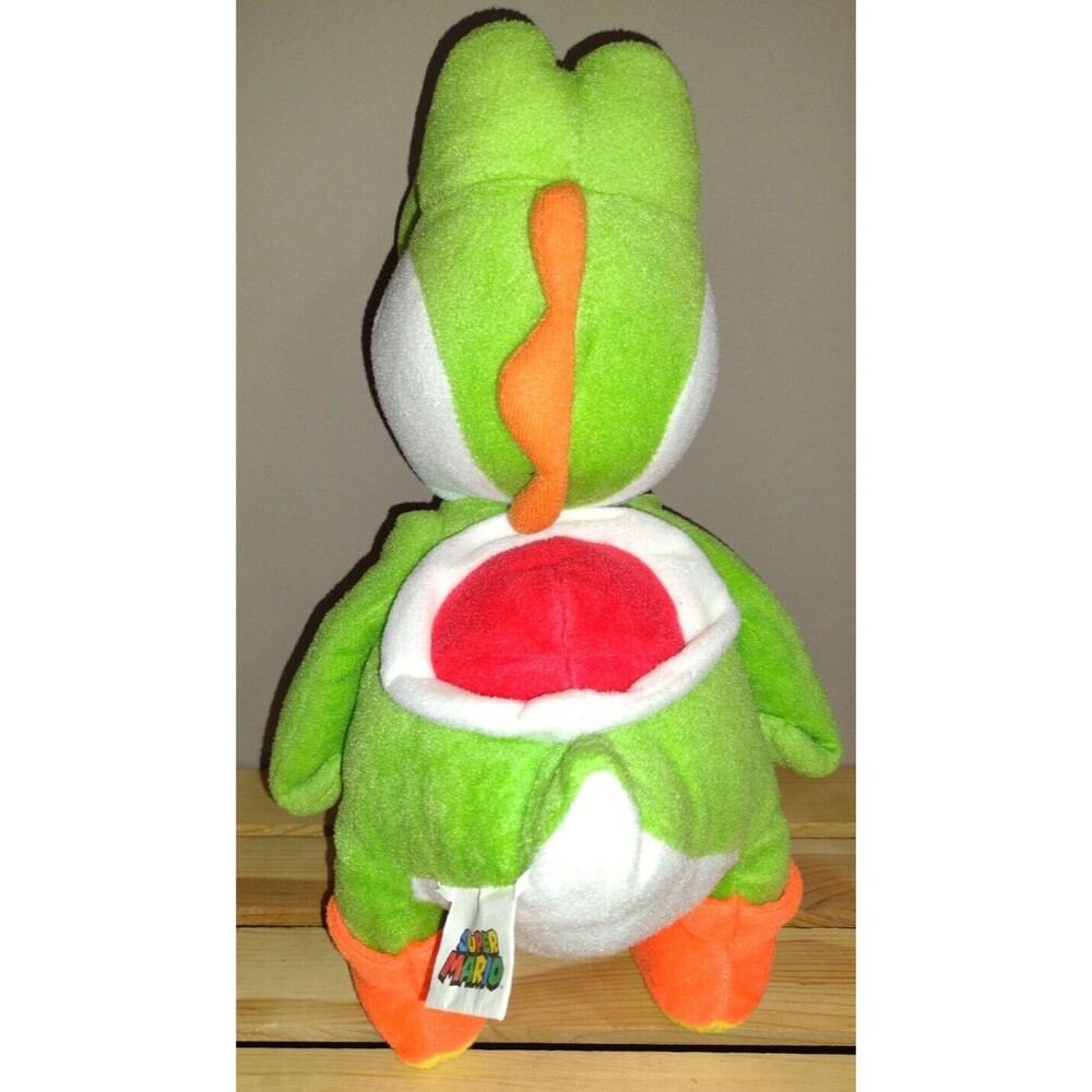 Yoshi Plush 14” Super Mario Brothers Stuffed Dinosaur Nintendo 2020 Stuffie - Picture 5 of 7